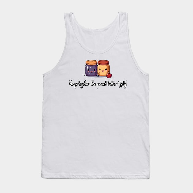 Peanut Butter and Jelly Couples Tank Top by The Charming Corner